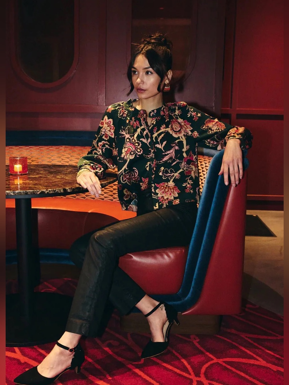Love The Label Scarlet Floral Top Size Small